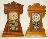 2 Gilbert Oak Kitchen Clocks