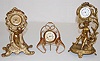 3 Novelty Clocks; Ansonia, New Haven +