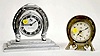 2 "Good Luck" Horseshoe Alarm Clocks, Welch