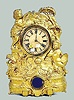 American Clock Co. Cherub Metal Case Clock