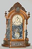 Ansonia Walnut "Triumph" Calendar Clock
