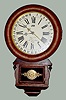 Ansonia "Drop Extra" Calendar Wall Clock