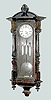 Ebonized 3 Weight Vienna Regulator Clock