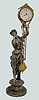 Ansonia "Juno" Statue Swing Clock