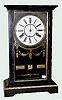 Ebonized 8 Day T & S Calendar Clock