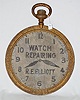 Antique C.I. & Tin Advertising Watch Sign