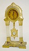 German Crystal Column Empire Clock