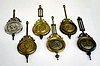 6 Antique Embossed Clock Pendulums