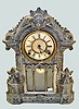Kroeber "Eureka V.P." Metal Front Shelf Clock