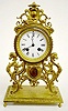 French Japy Freres Brass Griffins Shelf Clock