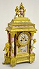 Vincenti Cherub Clock w/ Porcelain Columns