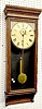 Gilbert "Lorraine" Carved Oak 1wt Wall Clock