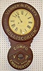 Baird Advertising Wall Clock; Vanner & Prest's
