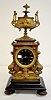 Japy Freres Urn Top Mantel Clock w/ Dolphins