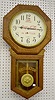 Ingraham "Bristol" Oak Coca-Cola Clock