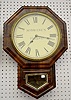 New Haven Mahogany Octagon Advertising Clock