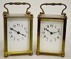 2 French Brass Carriage Clocks, Duv. & Bloquel