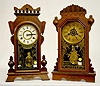 2 Antique Kitchen Clocks, Ansonia & New Haven