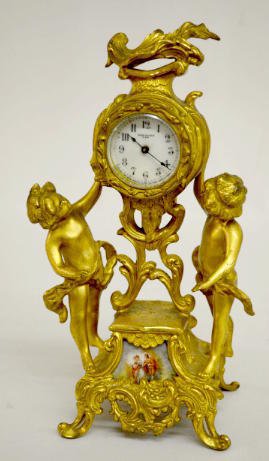 New Haven Key Wind Cherub Novelty Clock — Antique Clocks Price Guide