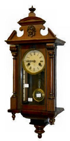 Hamburg American RA 8 Day T & S Wall Clock — Antique Clocks Price Guide