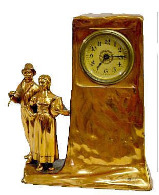 B & W Copper Clad Harvest Clock — Antique Clocks Price Guide