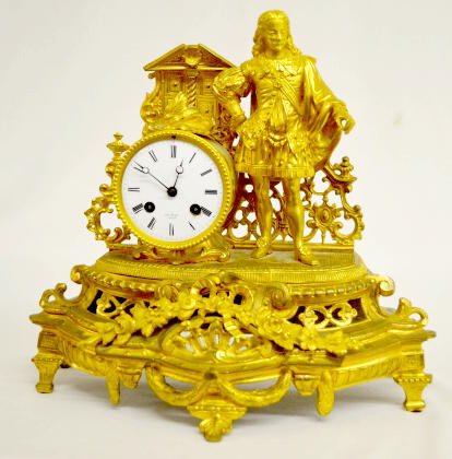 Hry Marc Shakespearean Figural Clock, Japy Freres — Antique Clocks Price Guide