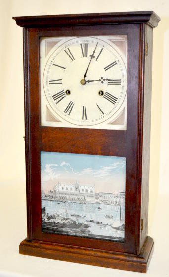 Walnut T & S Antique Shelf Clock — Antique Clocks Price Guide