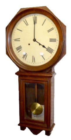 37" Tall Sessions Antique Wall Clock — Antique Clocks Price Guide