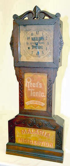 Hubbell Reeds Tonic Shelf Clock — Antique Clocks Price Guide