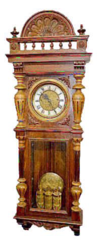Gustav Becker Engraved 3 Wt. Vienna Regulator — Antique Clocks Price Guide