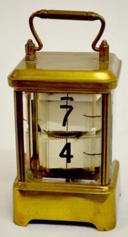 Plato Digital Brass Carriage Clock — Antique Clocks Price Guide