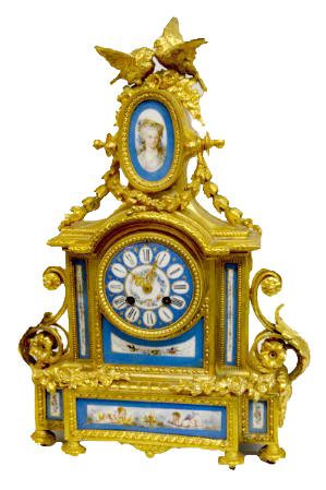 Japy Freres & Sevres Mantel Clock — Antique Clocks Price Guide