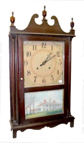 Gilbert Pillar & Scroll Shelf Clock — Antique Clocks Price Guide