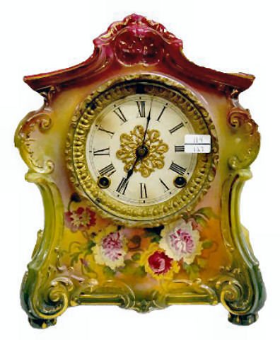 Ansonia "La Fontaine" China Clock — Antique Clocks Price Guide