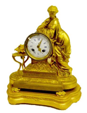 Vincenti & Cie 1855 Dore' Clock — Antique Clocks Price Guide