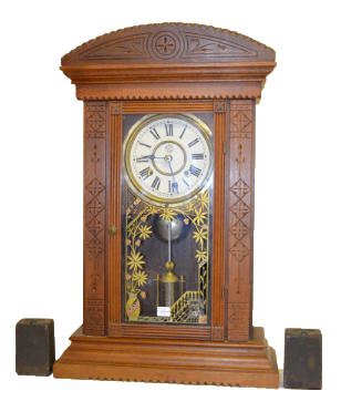 New Haven Ganges 2 Weight Mantel Clock — Antique Clocks Price Guide