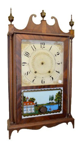 Eli Terry Wood Works Pillar & Scroll Clock — Antique Clocks Price Guide