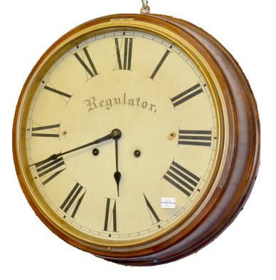 Antique 16 1/2" Diameter Gallery Clock — Antique Clocks Price Guide