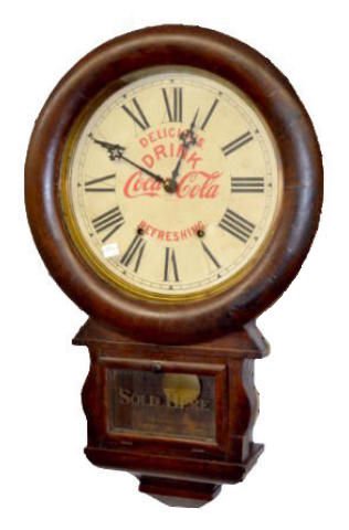 Coca Cola Advertising Wall Clock — Antique Clocks Price Guide