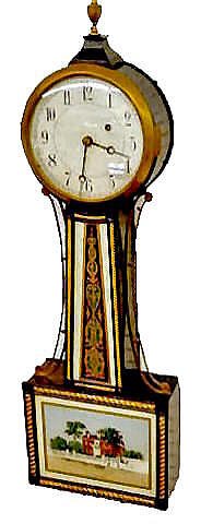 American Weight Driven Banjo Clock — Antique Clocks Price Guide
