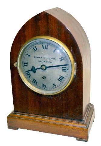 English Bailey & Holden Mantel Clock — Antique Clocks Price Guide