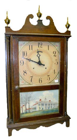 Gilbert Pillar & Scroll Shelf Clock — Antique Clocks Price Guide
