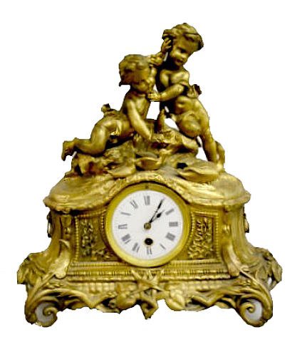 French Mantel clock, — Antique Clocks Price Guide