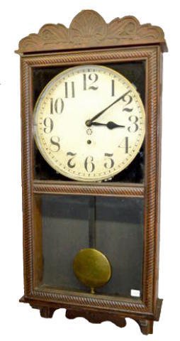 New Haven "Referee" Oak Wall Regulator Clock — Antique Clocks Price Guide