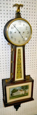 Antique New Haven Banjo Clock — Antique Clocks Price Guide