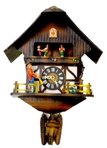 West German Musical Cuckoo Clock w/Dancers — Antique Clocks Price Guide
