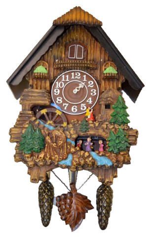 Contemporary Musical Cuckoo Clock w/Dancers — Antique Clocks Price Guide