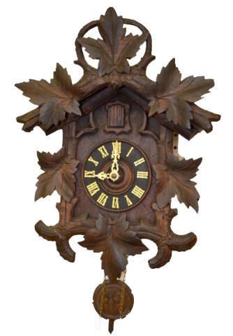 Antique Carved 2 Weight Cuckoo Clock — Antique Clocks Price Guide