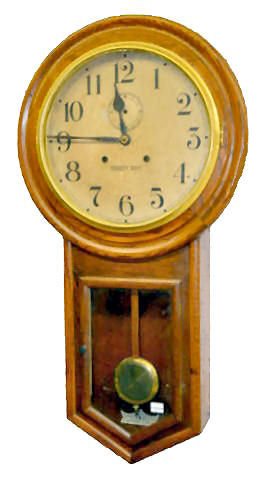 Waterbury "Admiral" Long Drop Wall Clock — Antique Clocks Price Guide