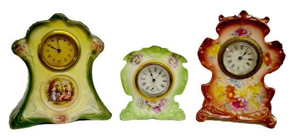 3 Antique Miniature China Clocks — Antique Clocks Price Guide